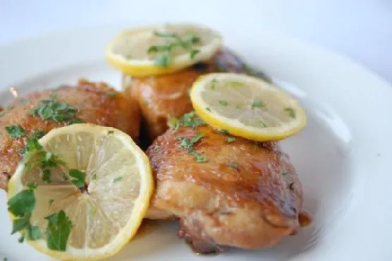Курица с лимоном и медом