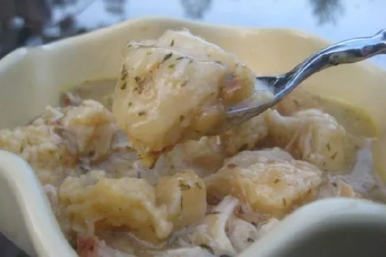 Курица с клёцками в мультиварке